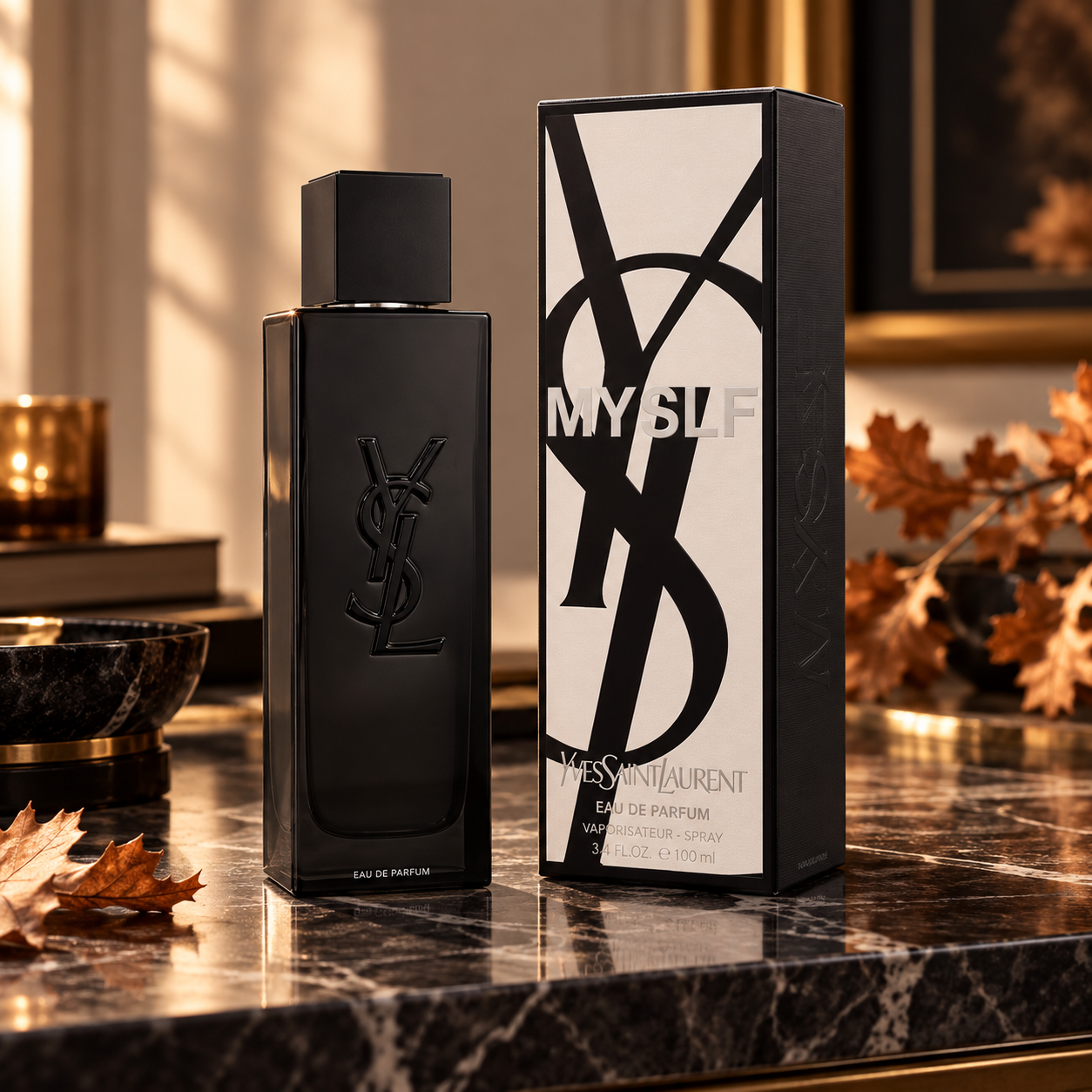 Yves Saint Laurent MYSLF eau de parfum bottle and box