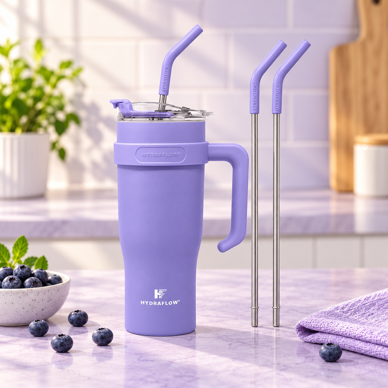 Periwinkle HYDRAFLOW Capri tumbler