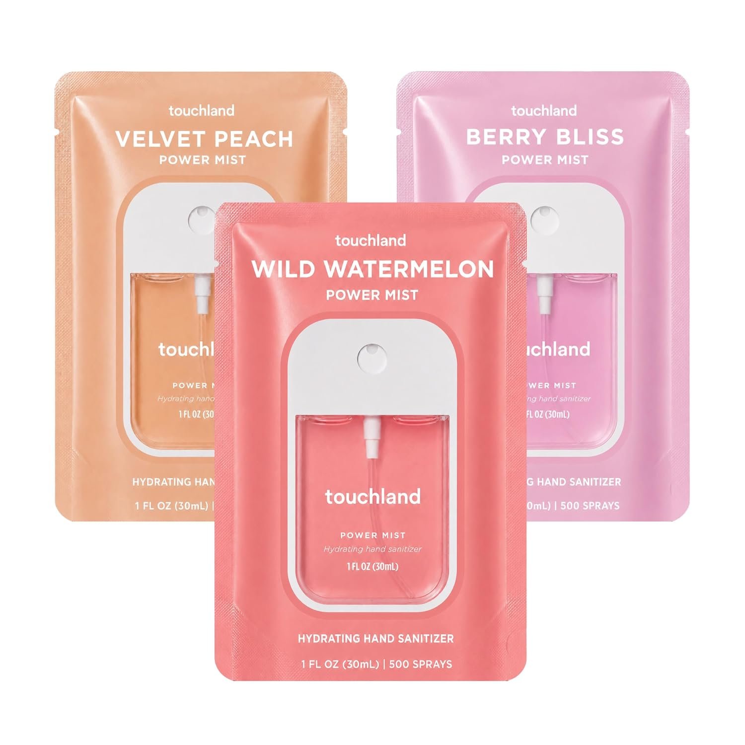 Touchland hand sanitizer spray set