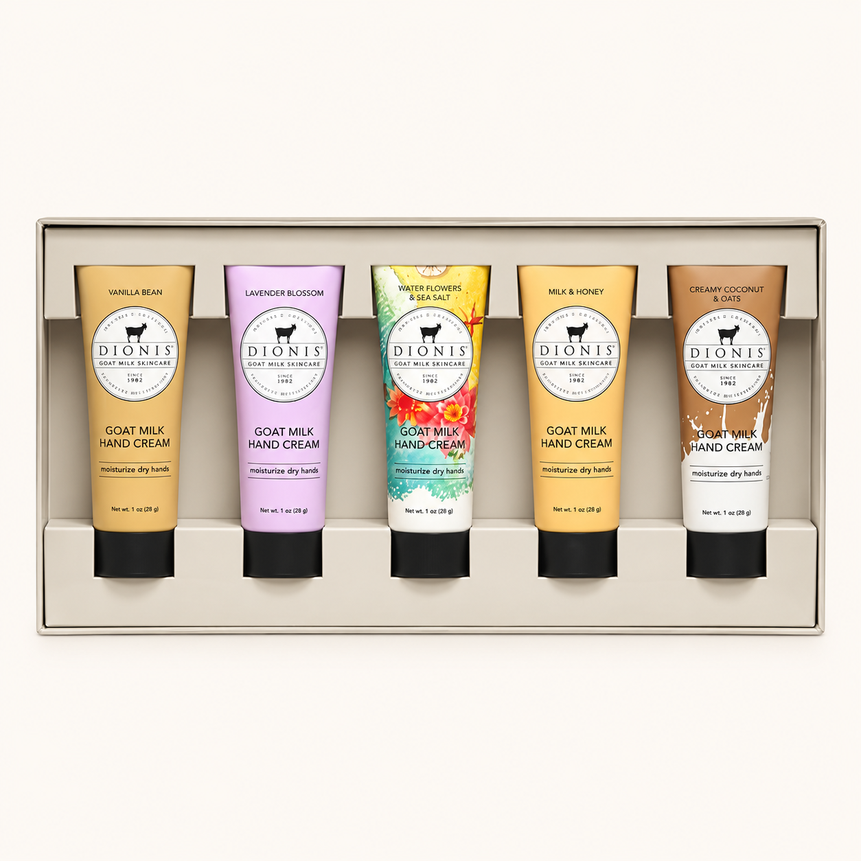 Dionis goat milk hand cream five-pack