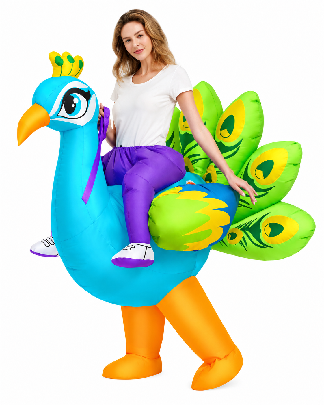 Ride-On Peacock inflatable Halloween costume