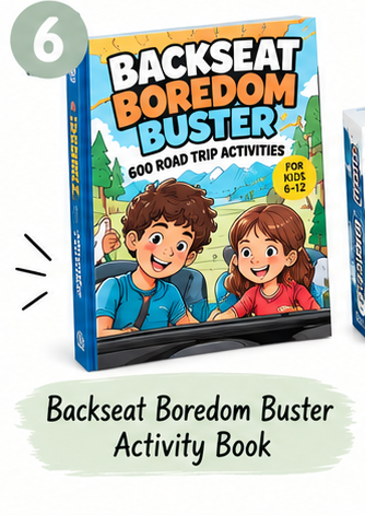 Backseat Boredom Buster road trip activities for kids