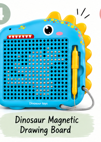 Dinosaur magnetic drawing board travel toy