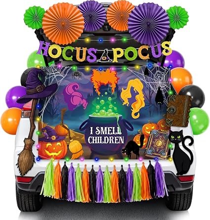 Hocus Pocus witch trunk-or-treat decorating kit