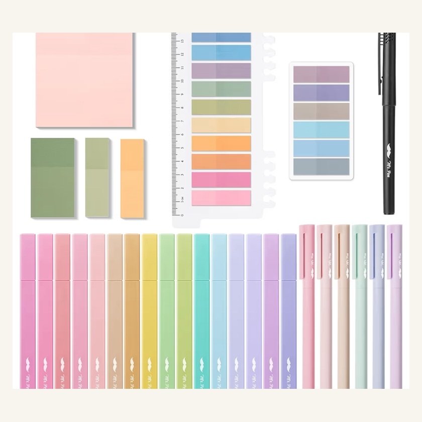 Mr. Pen annotation kit with highlighters and page flags